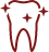 Sparkling tooth icon